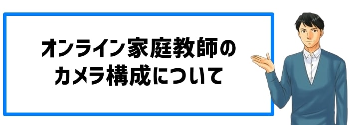 オンライン家庭教師のカメラ構成について